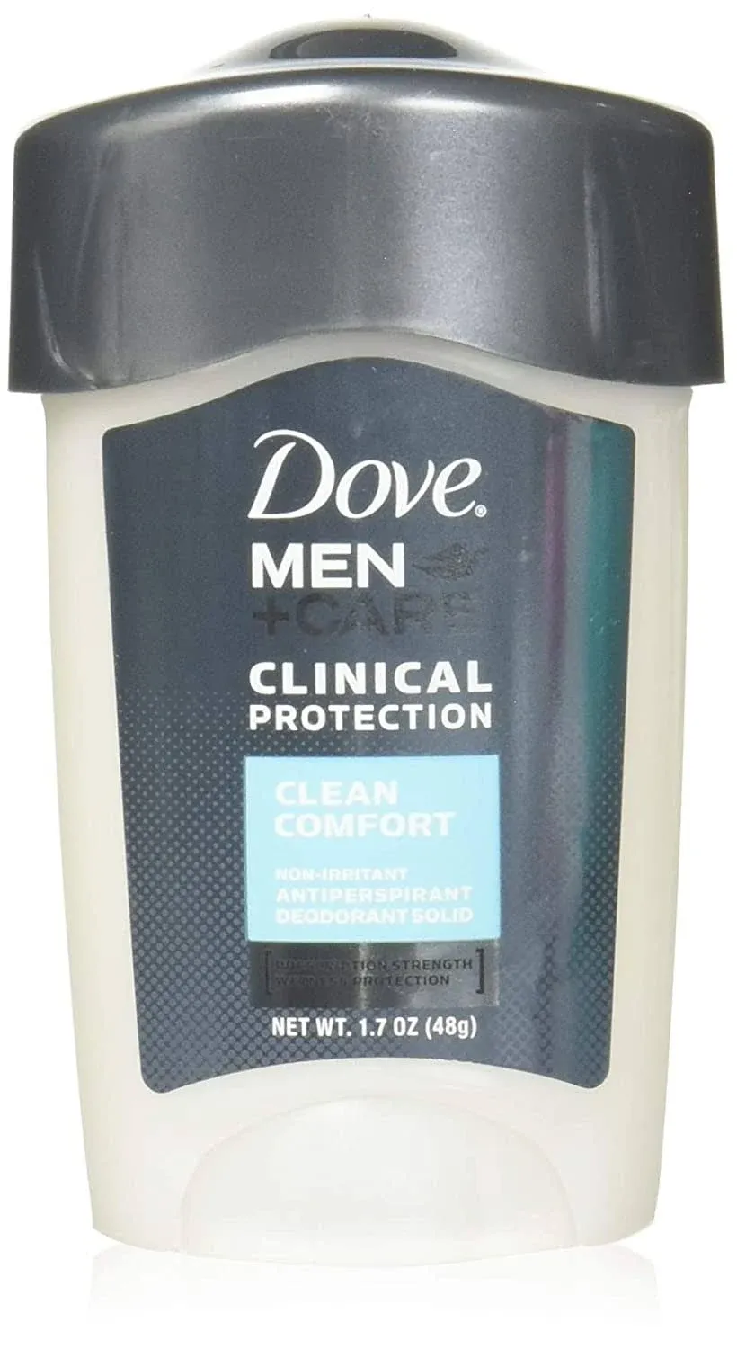 Dove Men + Care Clinical Protection Antiperspirant Deodorant Solid Clean Comfort 1.70 oz - (Pack of 6)