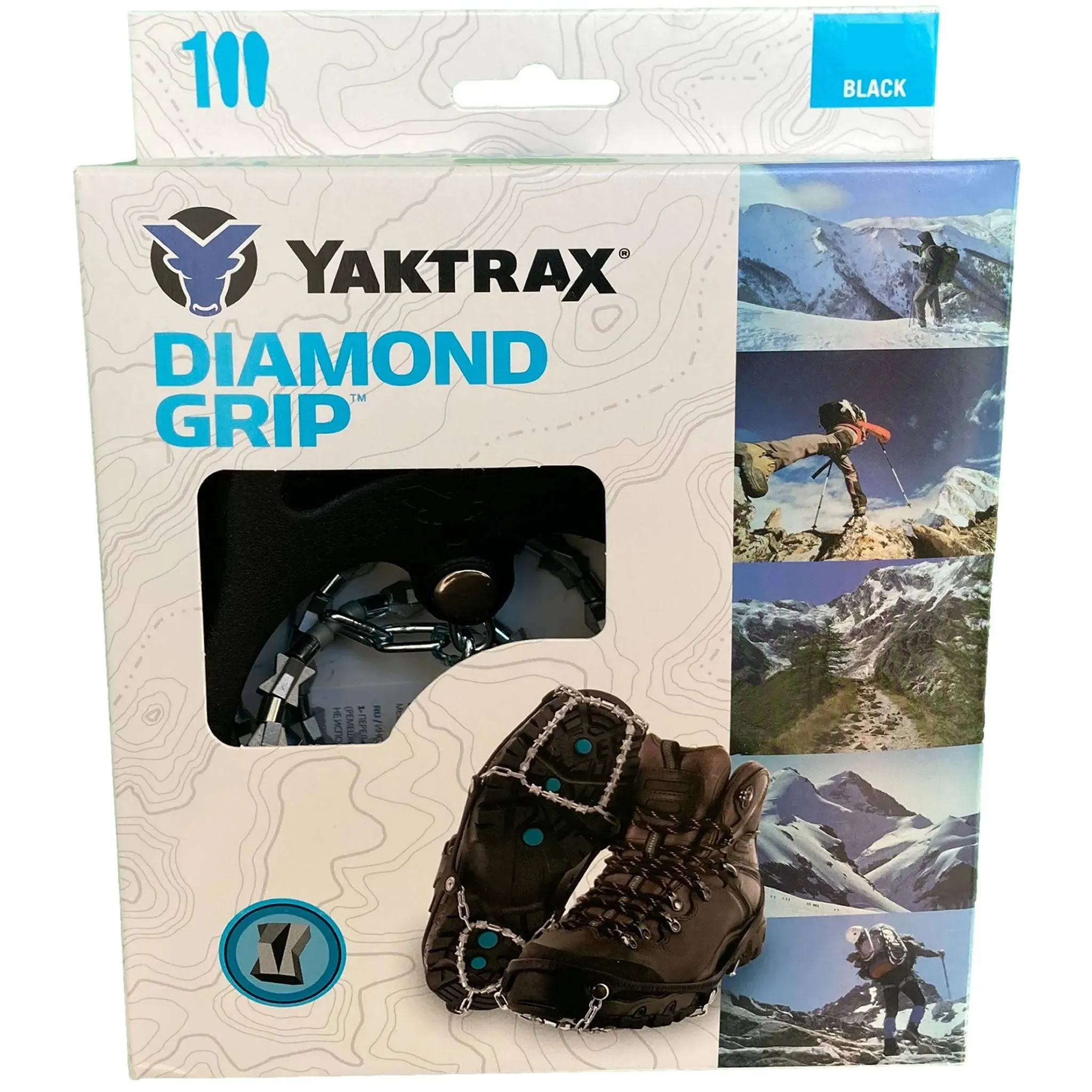 Yaktrax Diamond Grip All-Surface Traction Cleats for Walking on Ice and Snow (1 Pair)