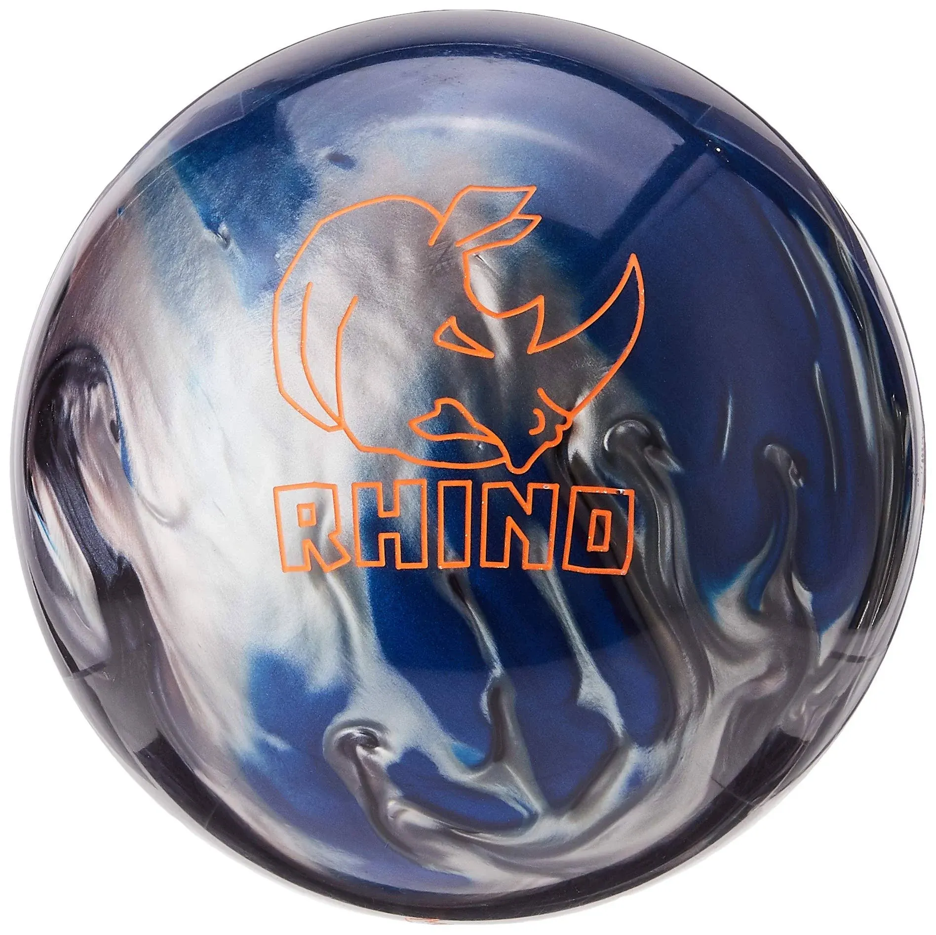 Brunswick Rhino Black/Blue/Silver Pearl Bowling Ball-16 lbs