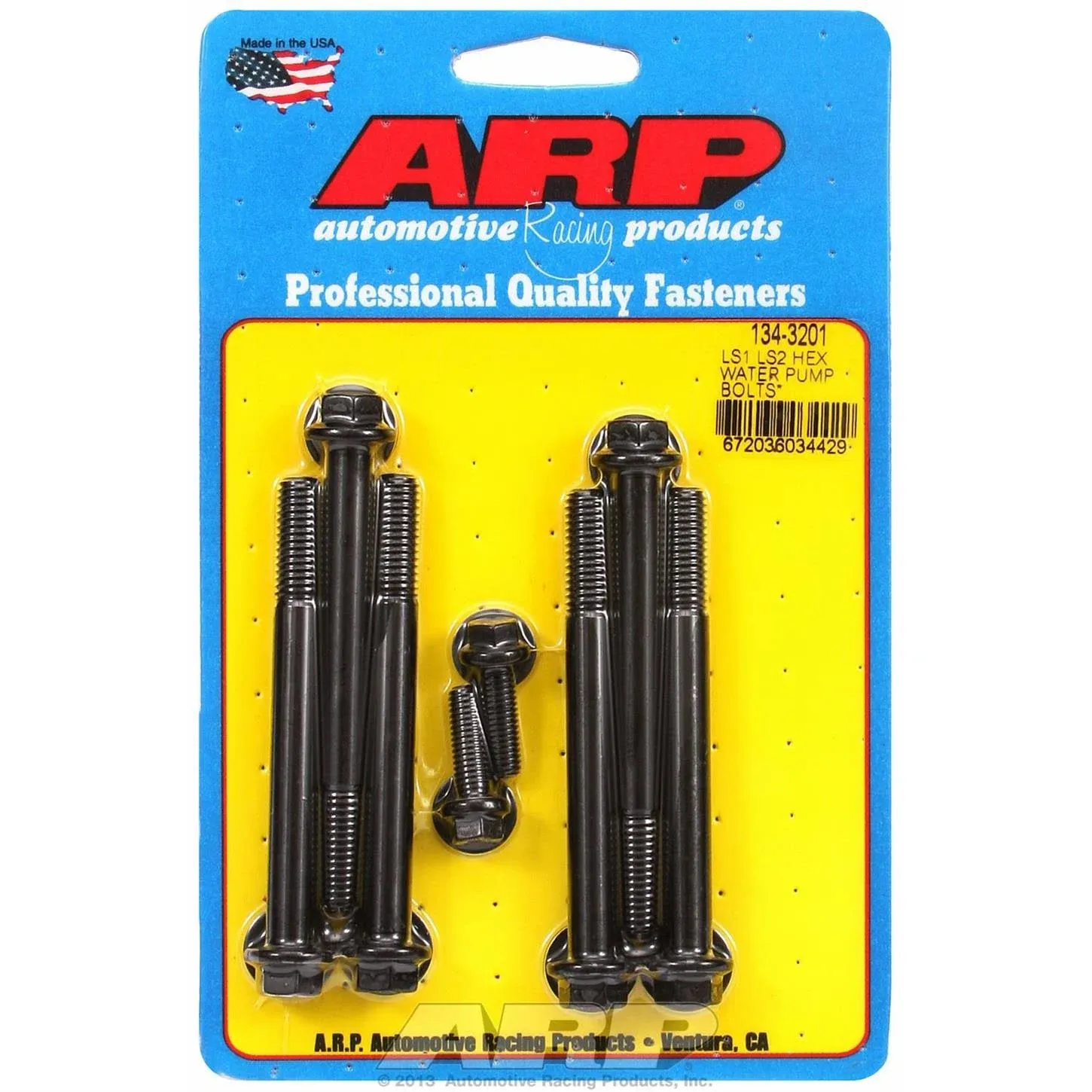 ARP 134-3201 6-Point Water Pump and Thermostat Housing Bolt Kit for Chevy LS1/LS2