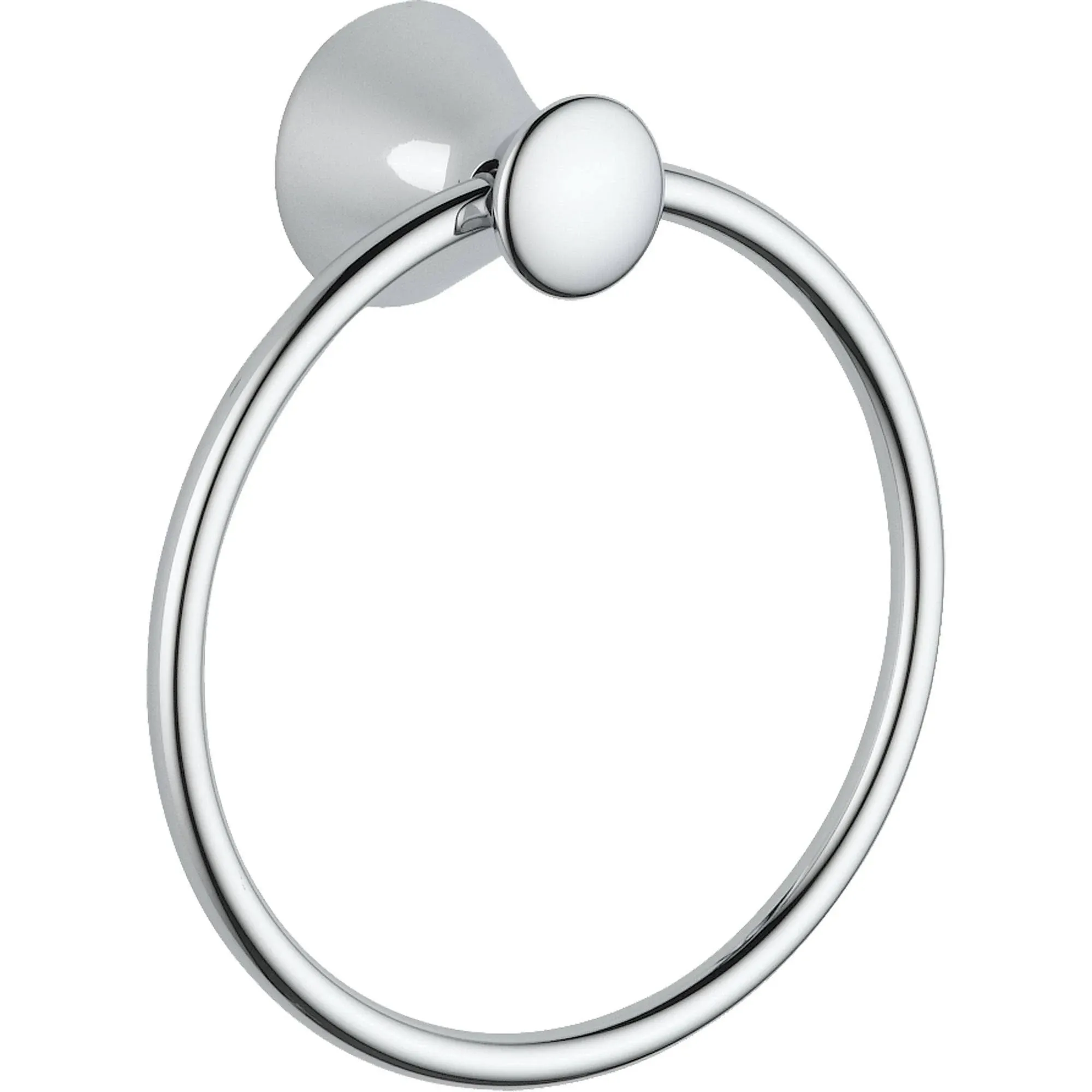 Delta Lahara Polished Chrome Wall Mount Single Towel Ring Lowes.com