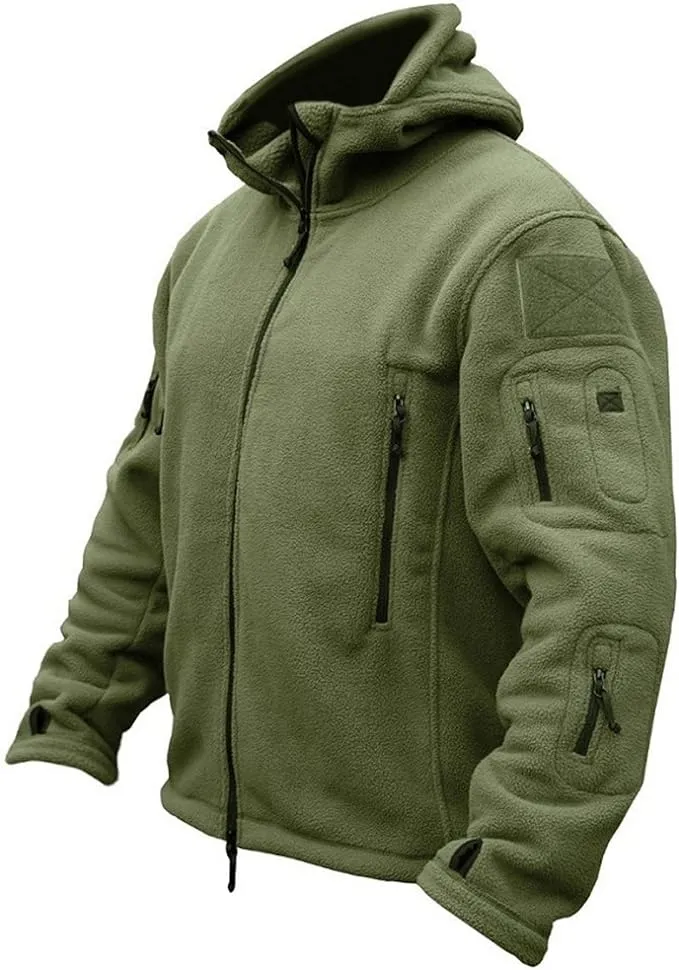 Refire Gear Men's Warm Military Tactical Fleece Hoodie Jacket