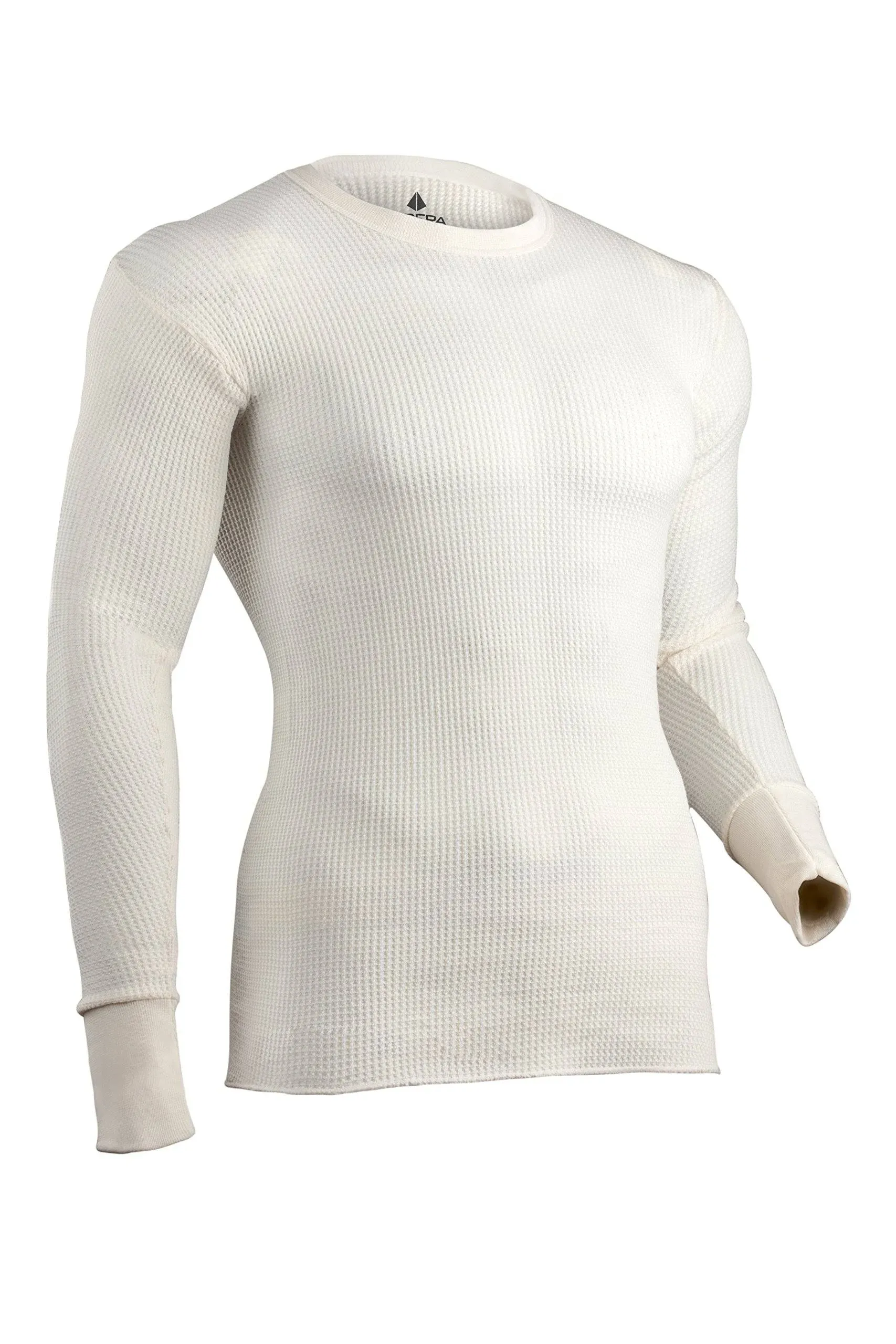 Indera Traditional Long Johns - Thermal Long Sleeve - Natural - Men Size Tall L