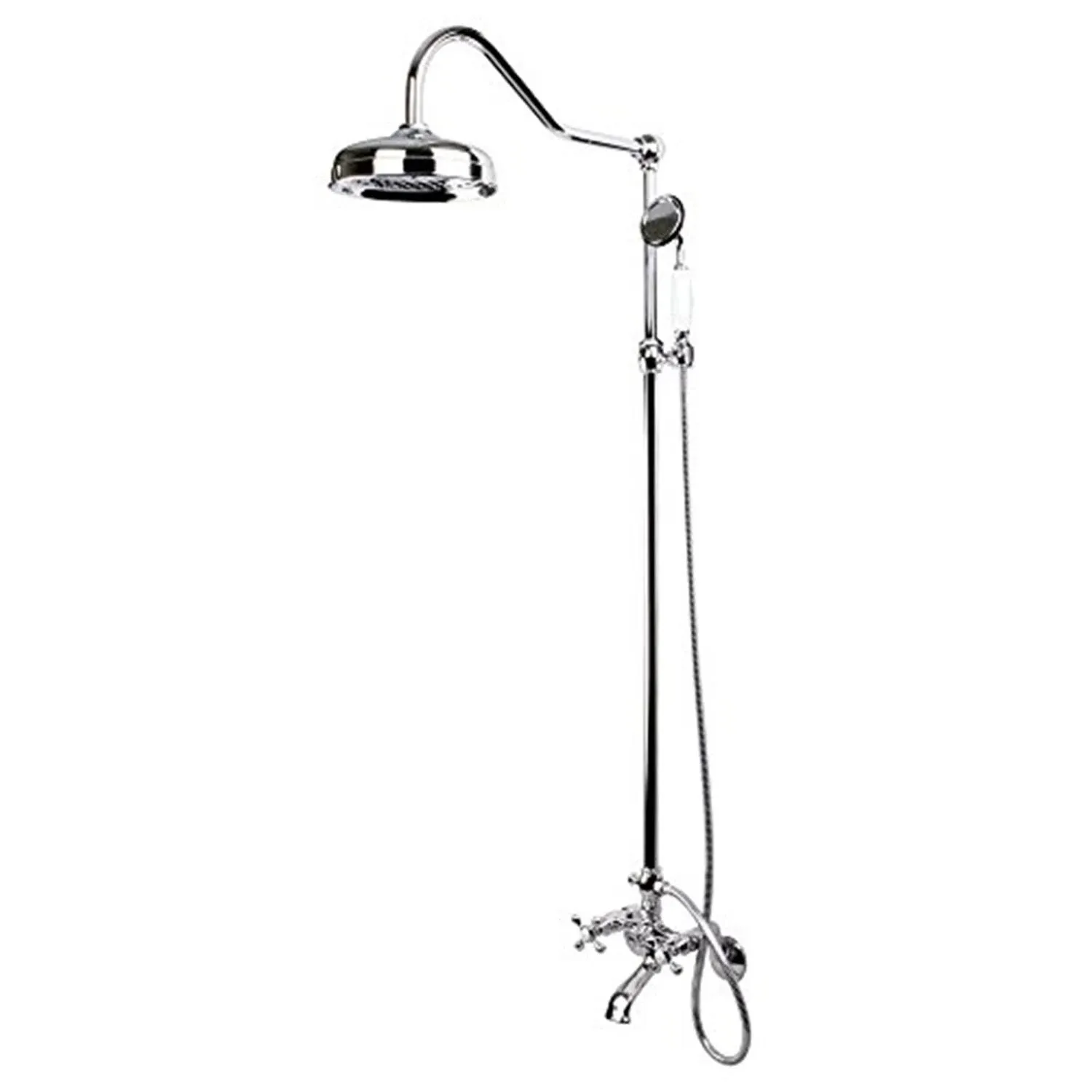 Kingston Brass CCK2661 Vintage Shower Combination, 6-7/8-Inch, Polished Chrome