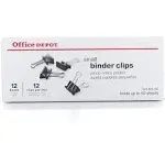 Office Depot Brand Binder Clips Small 3/4" Wide 3/8" Capacity