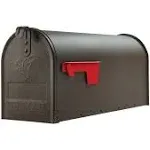 Elite Bronze, Medium, Steel, Post Mount Mailbox