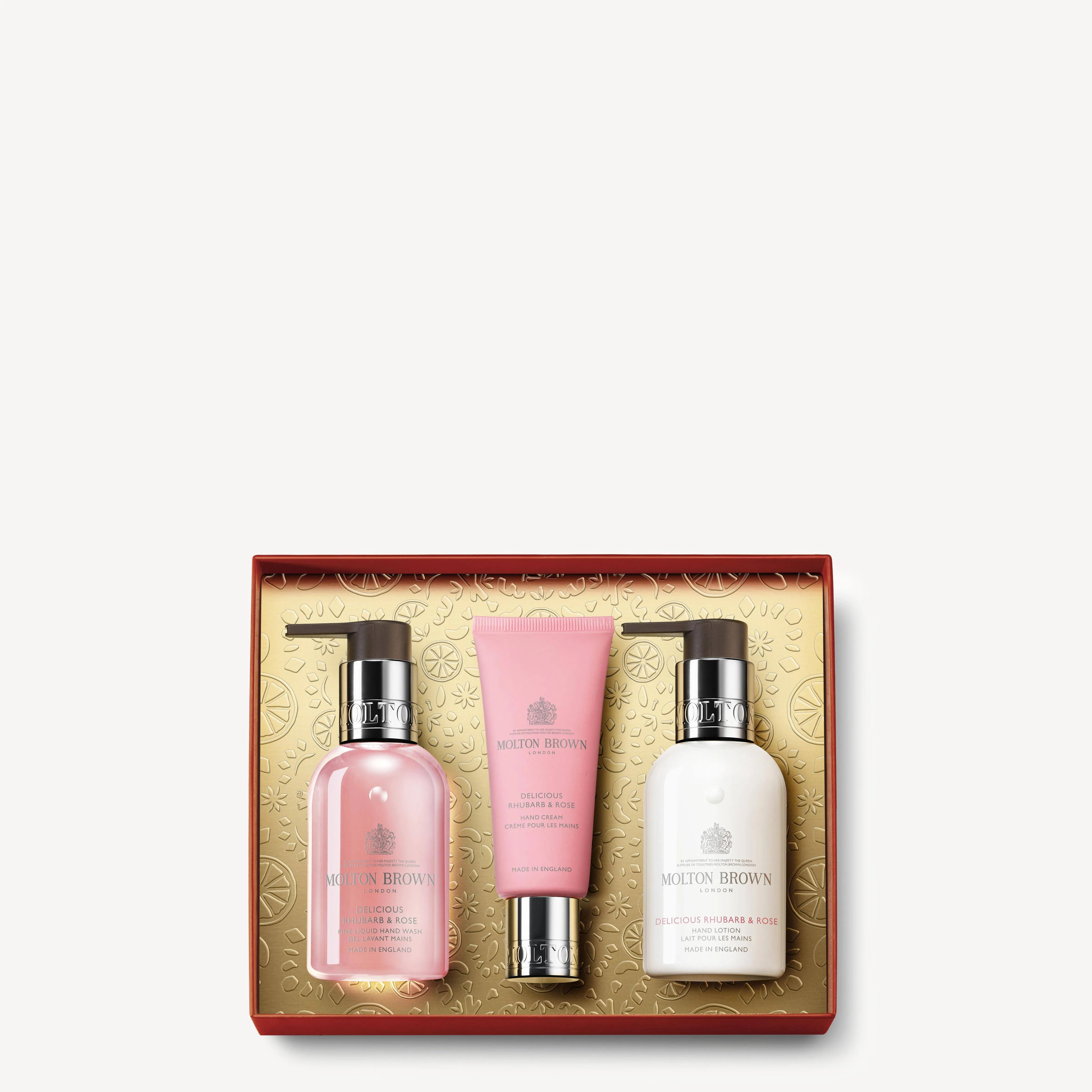 Molton Brown Delicious Rhubarb & Rose Hand Care Gift Set