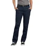 Dickies Women's Flex Slim Fit Work Pants, Dark Navy, 4