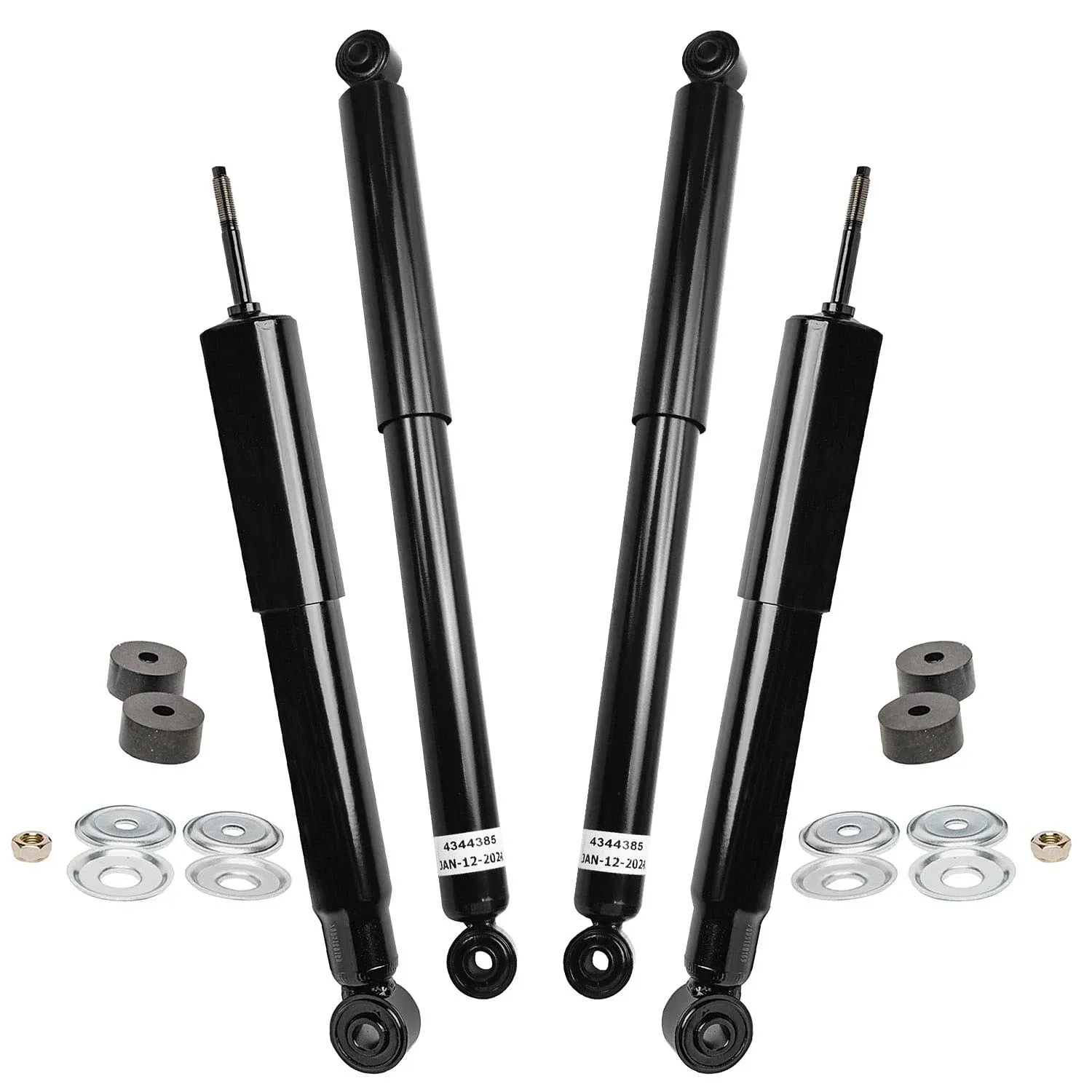 Detroit Axle 10181-4A Front Rear Shock Absorbers for Chevy GMC Silverado Sierra 1500