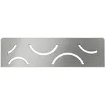 Schluter Systems Shelf Rectangular Niche Curve Brushed Stainless Steel