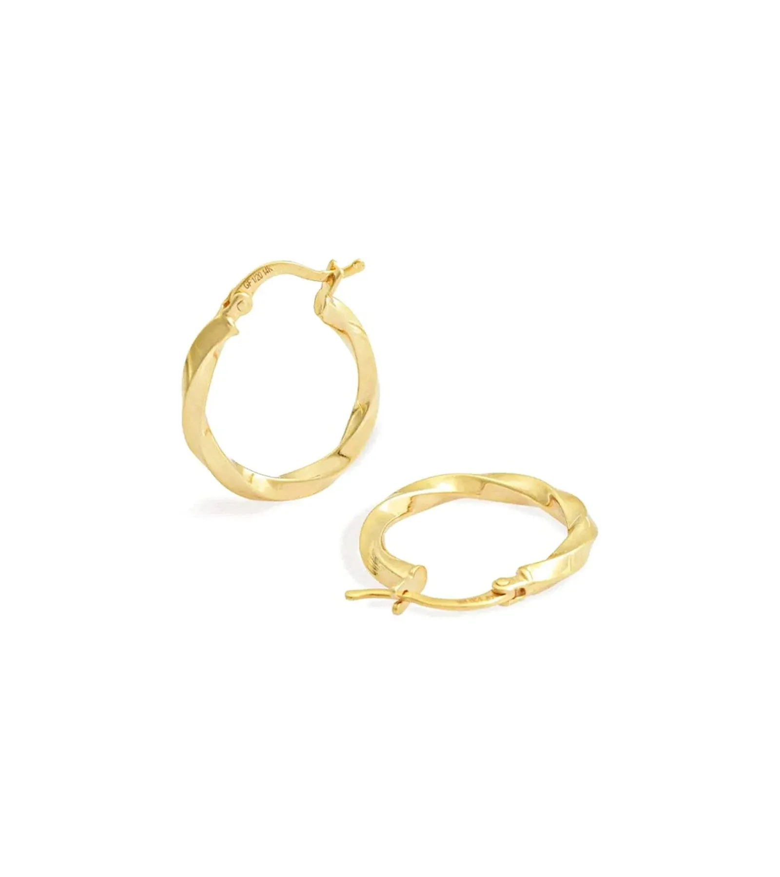 Twisted Hoop Earrings (Large)