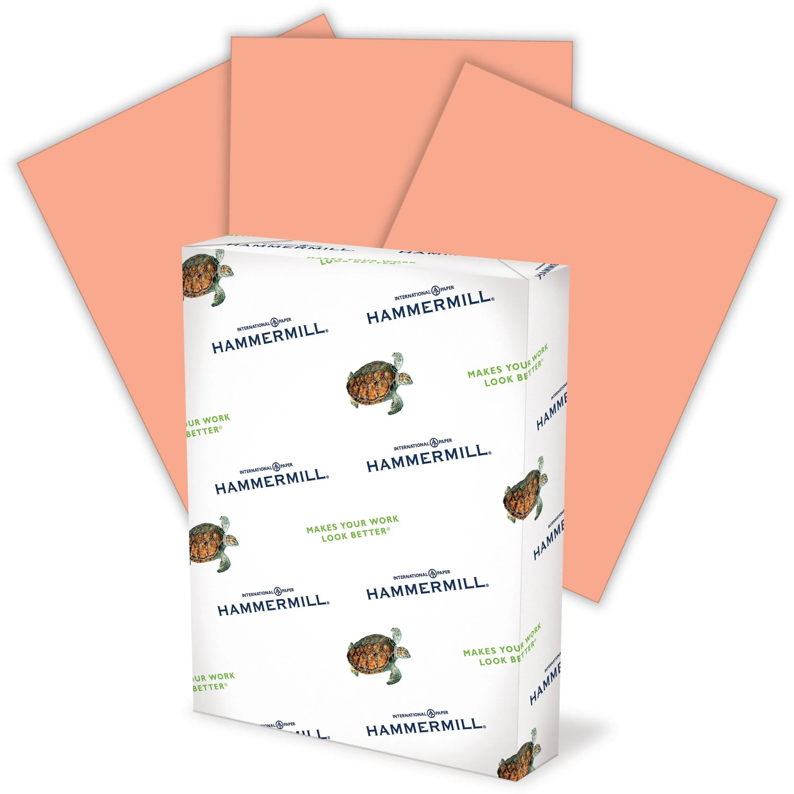 Hammermill Colors Print Paper, 20lb, 8.5 x 11, Salmon, 500/Ream