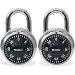 Master Lock Steel Combination Lock 2 Pack