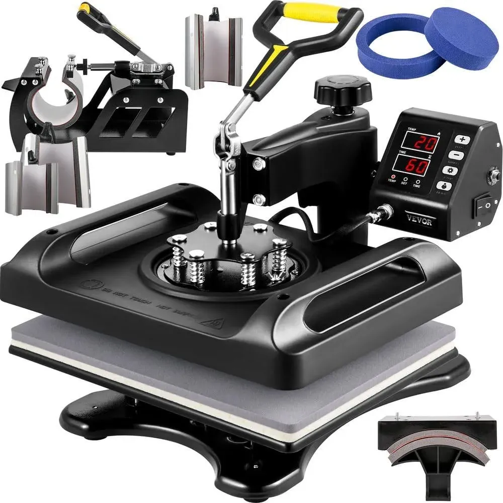 VEVOR Heat Press Machine 12 x 15 Inch 8 in 1 Heat Press Sublimation Machine