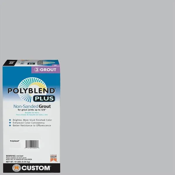 Custom Building Products Polyblend Plus Indoor and Outdoor Platinum Non-Sanded Grout 10 lb