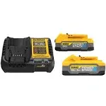 DeWalt DCBP315-2C 20V 5A &amp; 1.7A Powerstack Battery Charger Starter Kit - NEW!