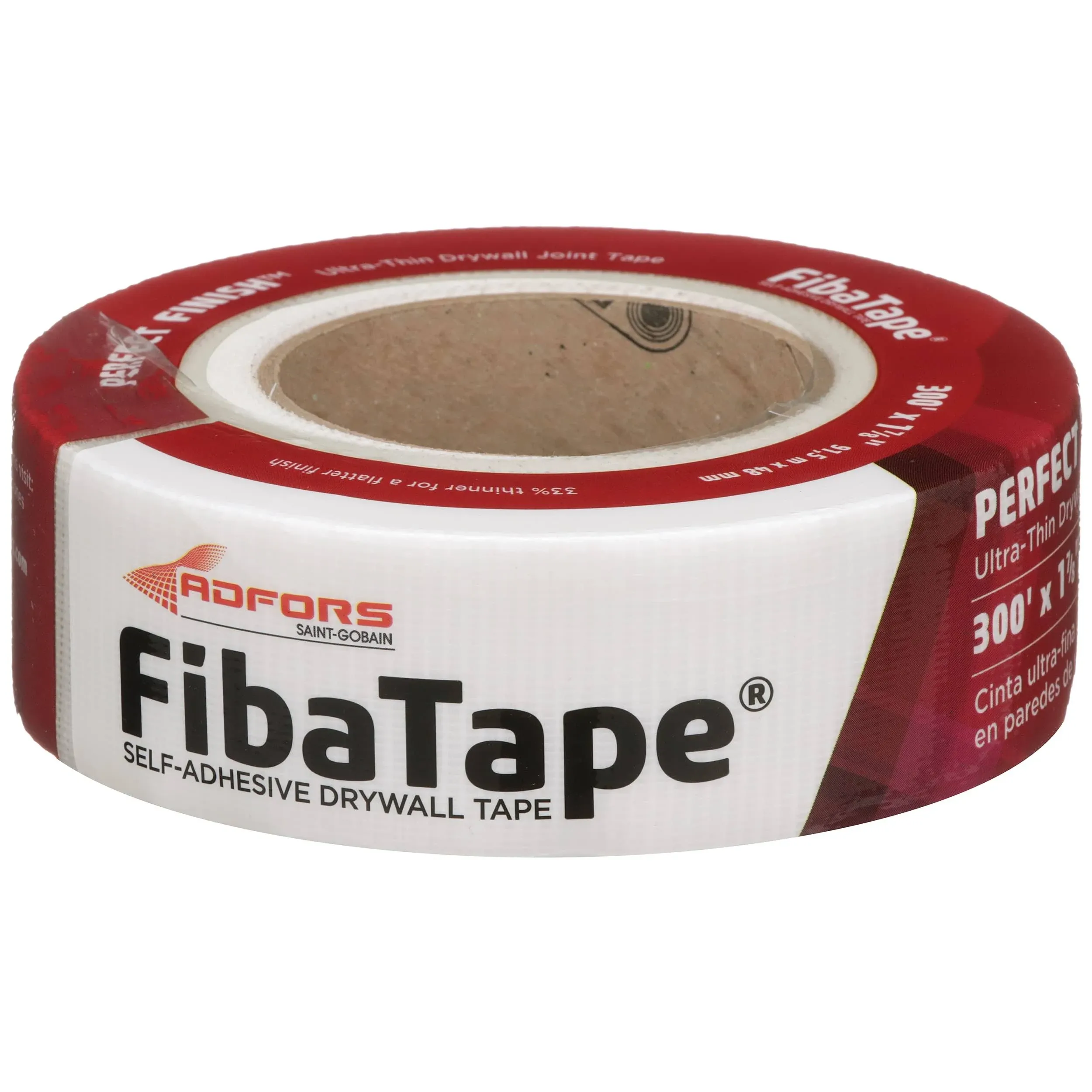 FibaTape Perfect Finish Ultra-Thin Drywall Joint Tape 1-7/8" X 300 ' White Self Adhesive