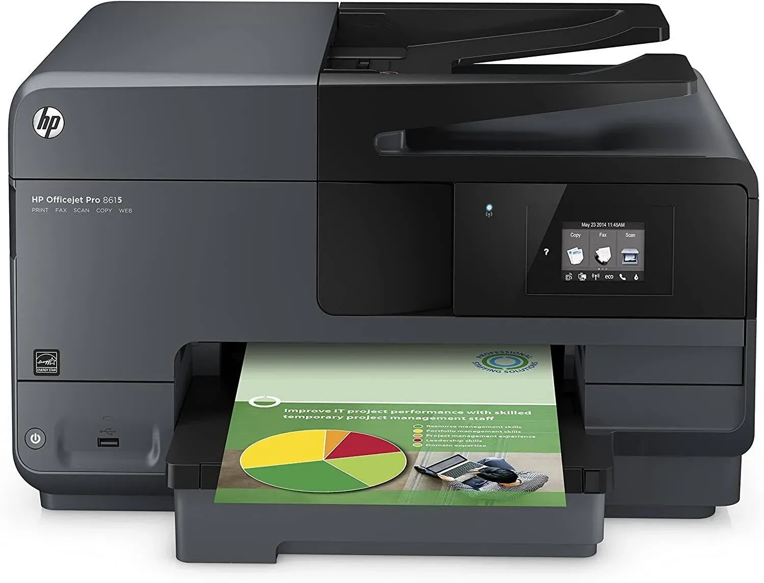 HP Officejet Pro 8615 Printer Missing Ink and Printhead