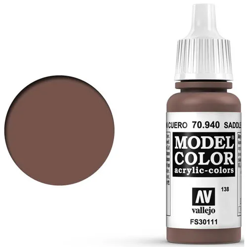 Vallejo Model Color Paint: Saddle Brown