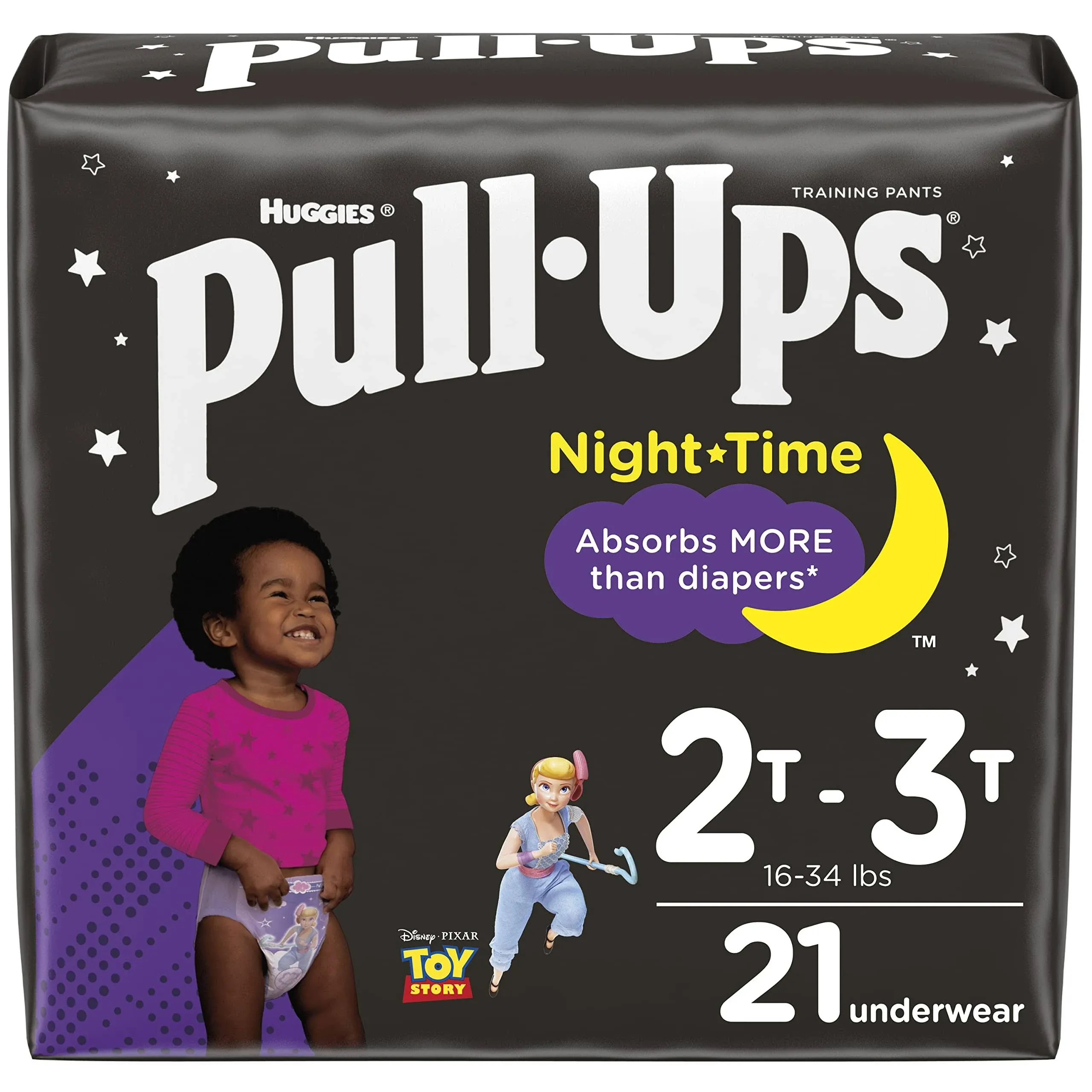 Pull-Ups Training Pants, Disney Pixar Toy Story, Night Time, 2T-3T (18-34 lbs) - 68 training pants