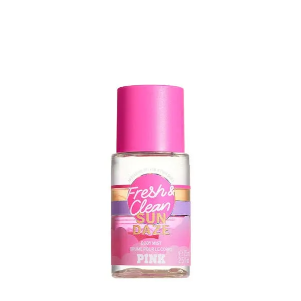 Victoria's Secret Pink Fresh & Clean Sun Daze Body Mist Travel Size 2.5 fl oz