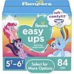 Pampers Easy Ups Training Underwear Girls 5t-6t Size 7 84 ct.