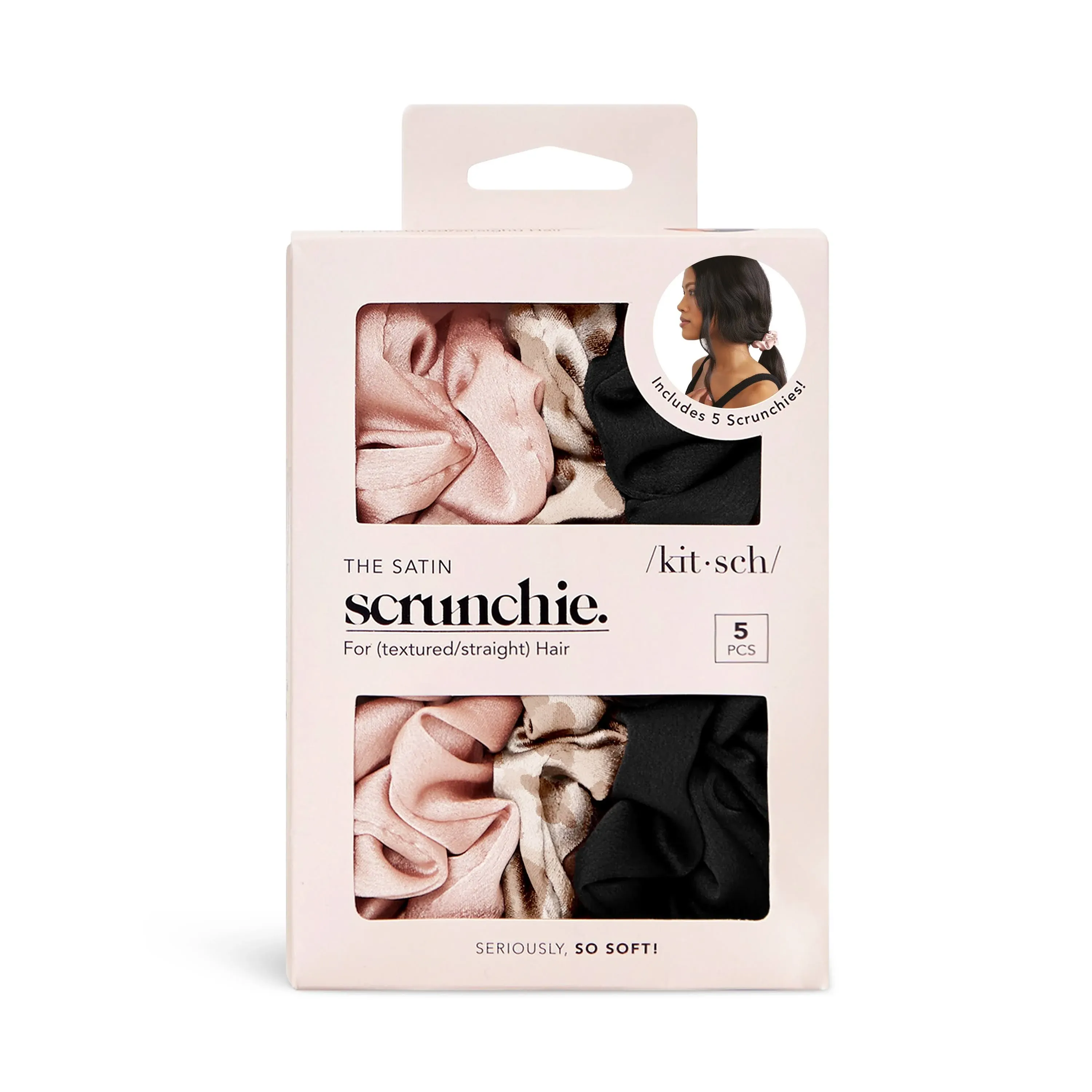 Kitsch - Assorted Satin Sleep Scrunchies