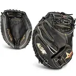 All-Star Pro-Elite Adult Baseball Catcher's Mitt, 33.5", Black