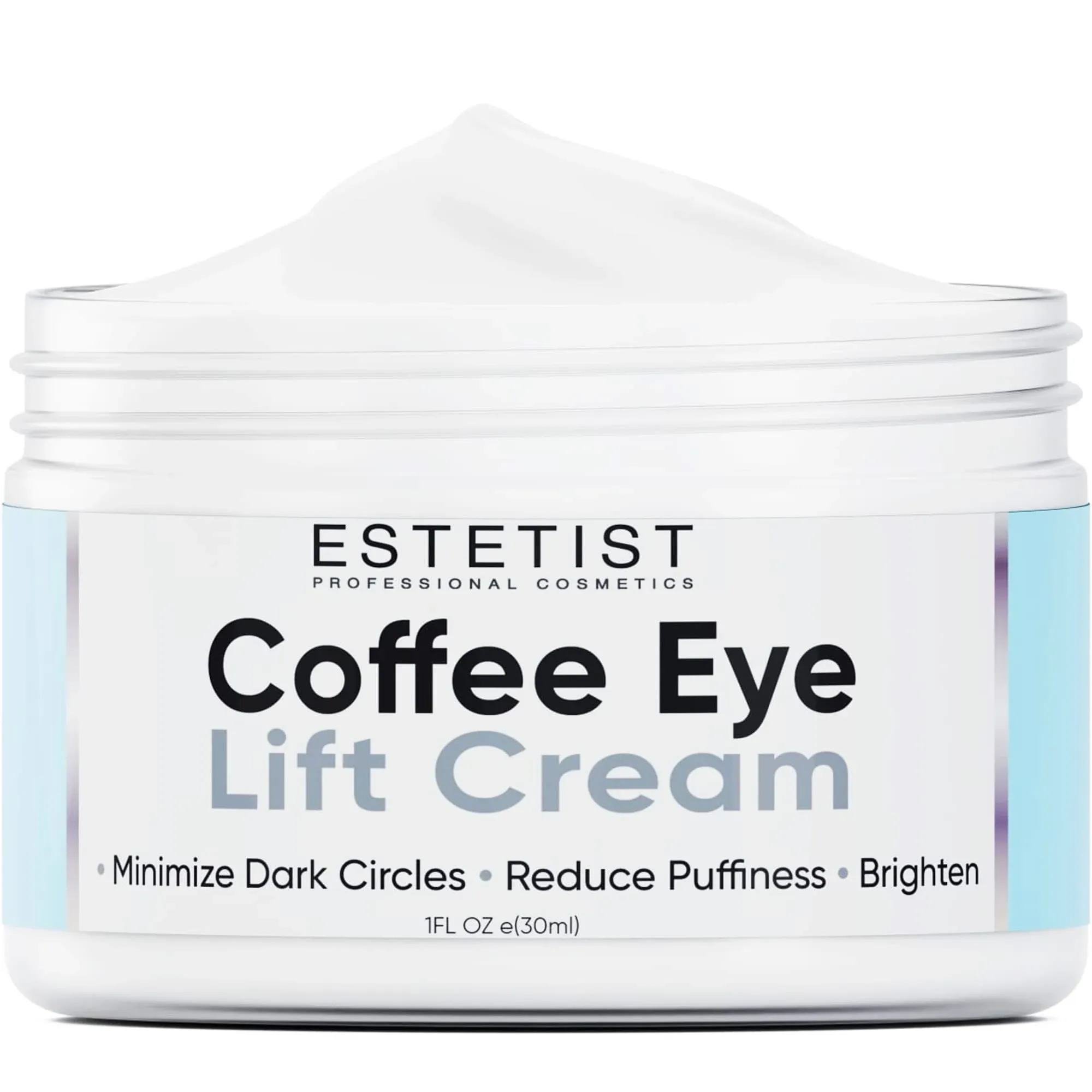 Caffeine Infused Coffee Eye Lift Cream - Reduces Puffiness, Brightens Dark Circles, & Firms Under Eye Bags - Anti Aging, Wrinkle Fighting Skin Treatment