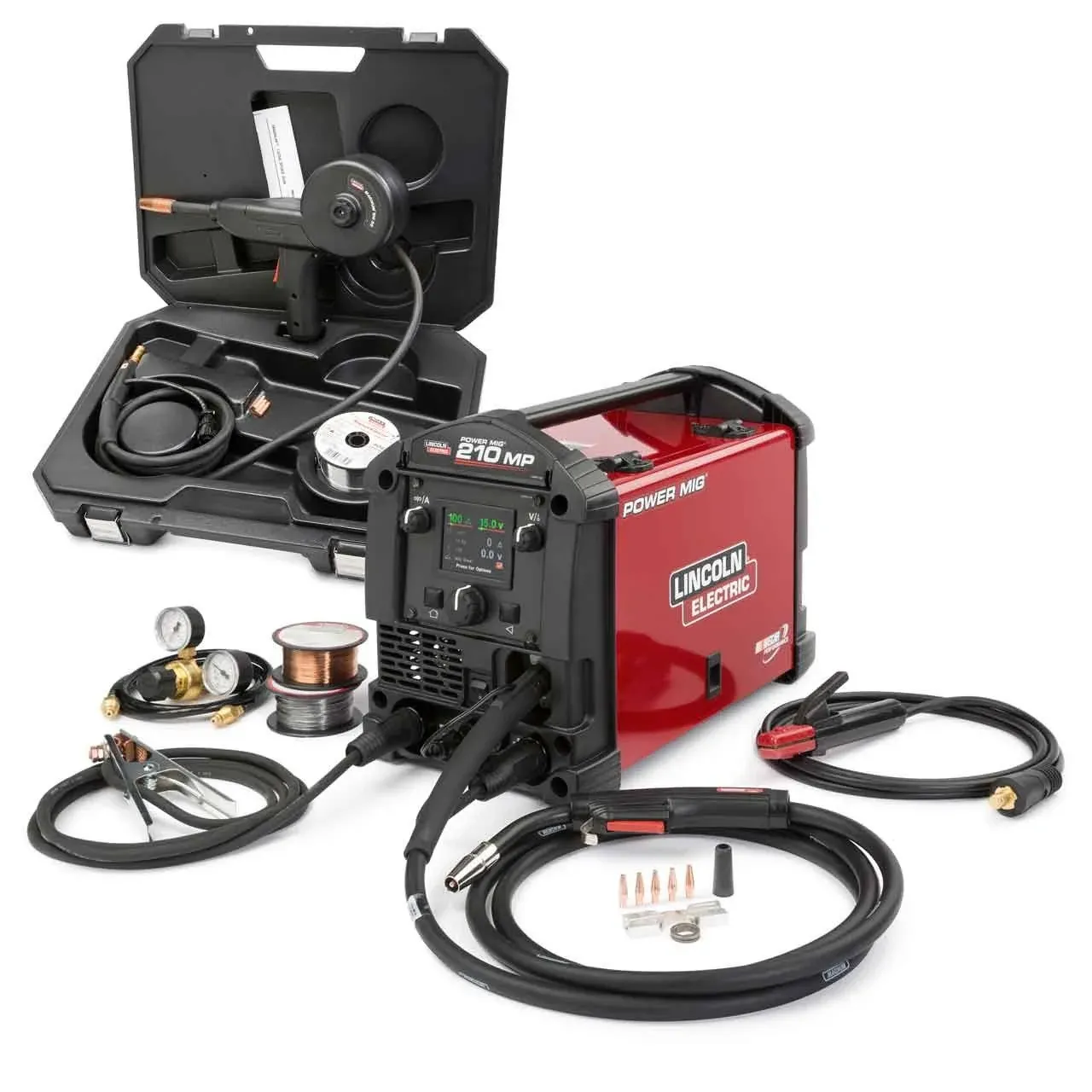 Lincoln Electric Power MIG 210 MP Multi-Process Welder Aluminum One-Pak - K4195-1