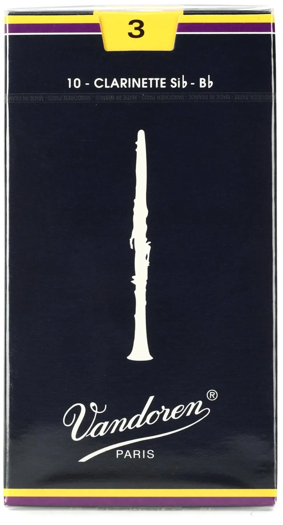 Vandoren Traditional Bb Clarinet Reeds - Box of 10 3