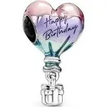 PANDORA Charm "Geburtstag Heißluftballon" Silber Emaille 791501C01