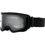 FOX RACING MAIN STRAY MOTOCROSS GOGGLE, Clear Lens, Black