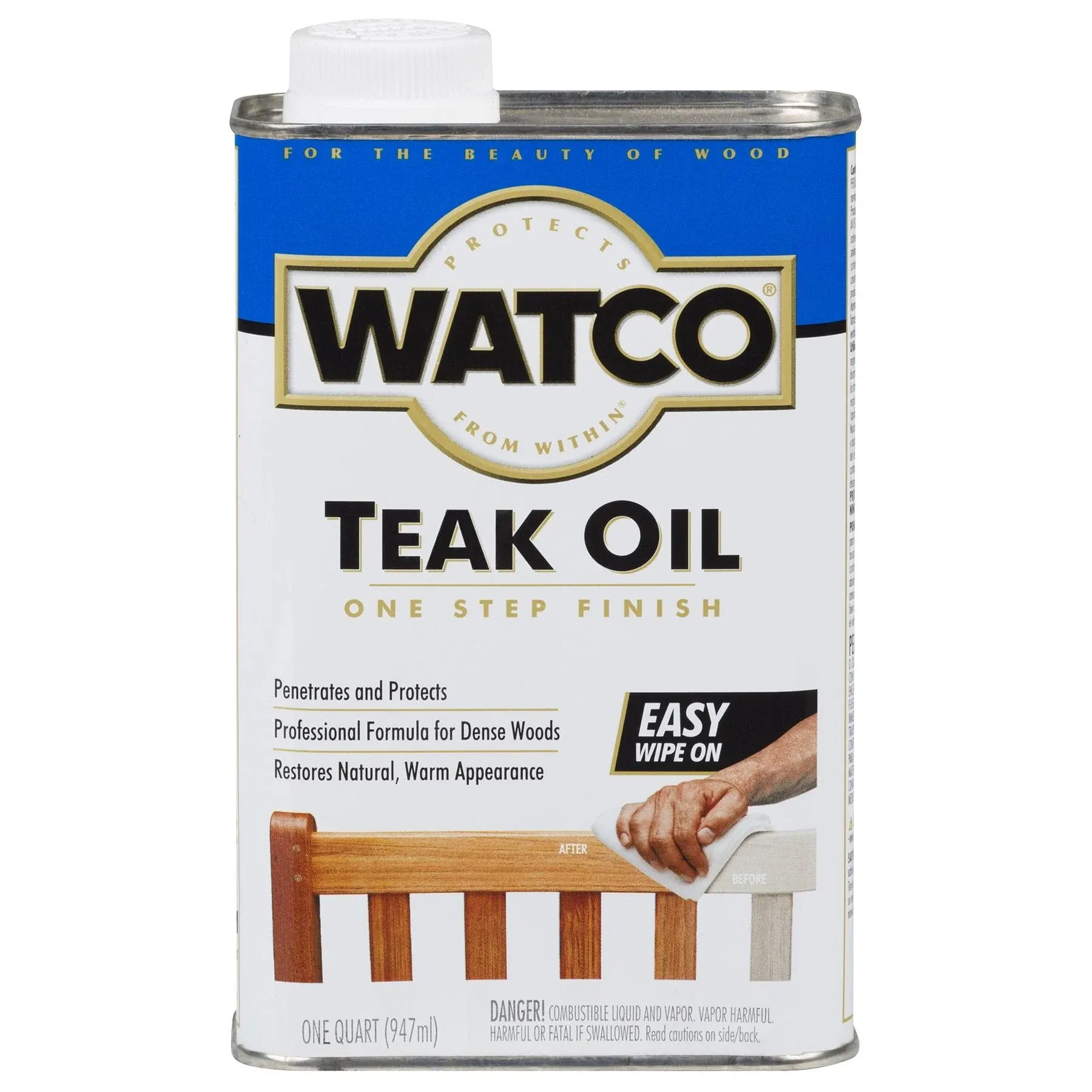 Watco 242226H 1 Quart Teak Oil Wood Finish