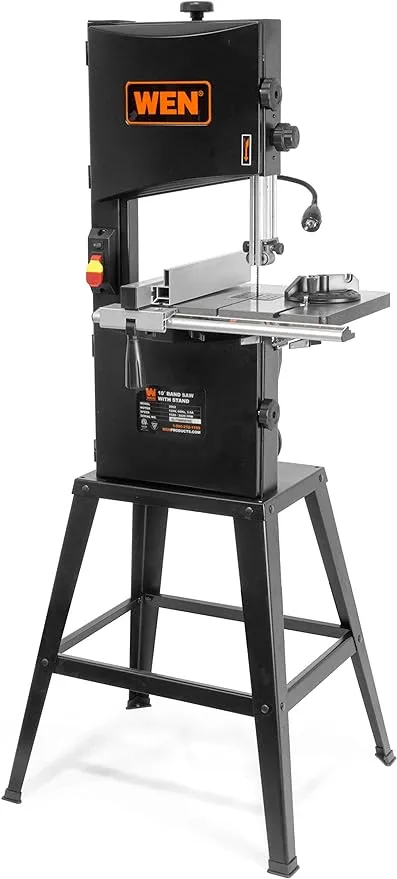 WEN 3.5 Amp 10-Inch Two-Speed Band Saw with Stand and Worklight