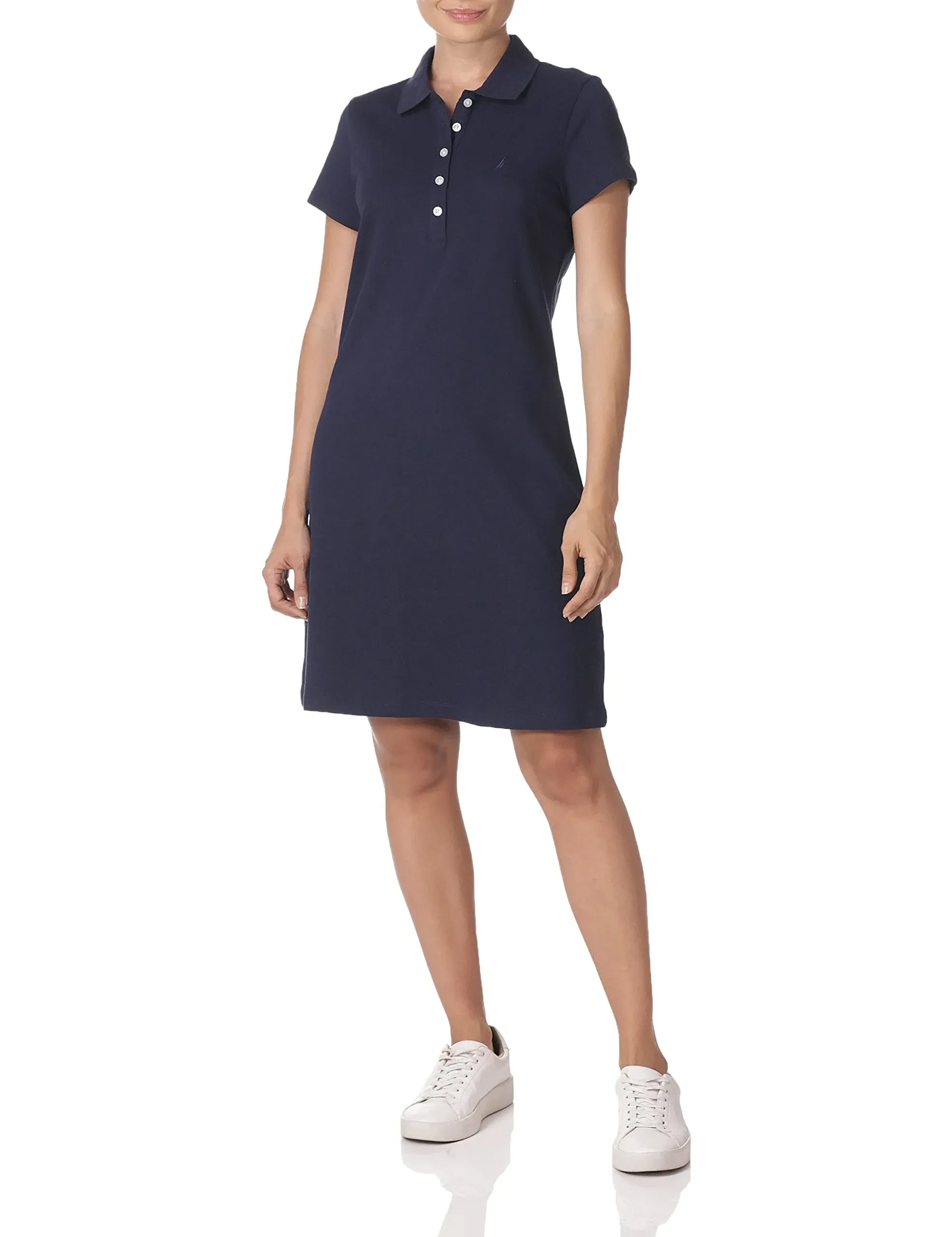 Nautica Polo Shirt Dress, Navy, Women&#x27;s Large, NWT