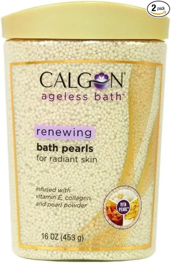 Calgon Ageless Bath Pearls, 16 oz (Pack of 2)