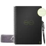 Rocketbook Core Smart Notebook - Wide/Legal Rule, Black Cover