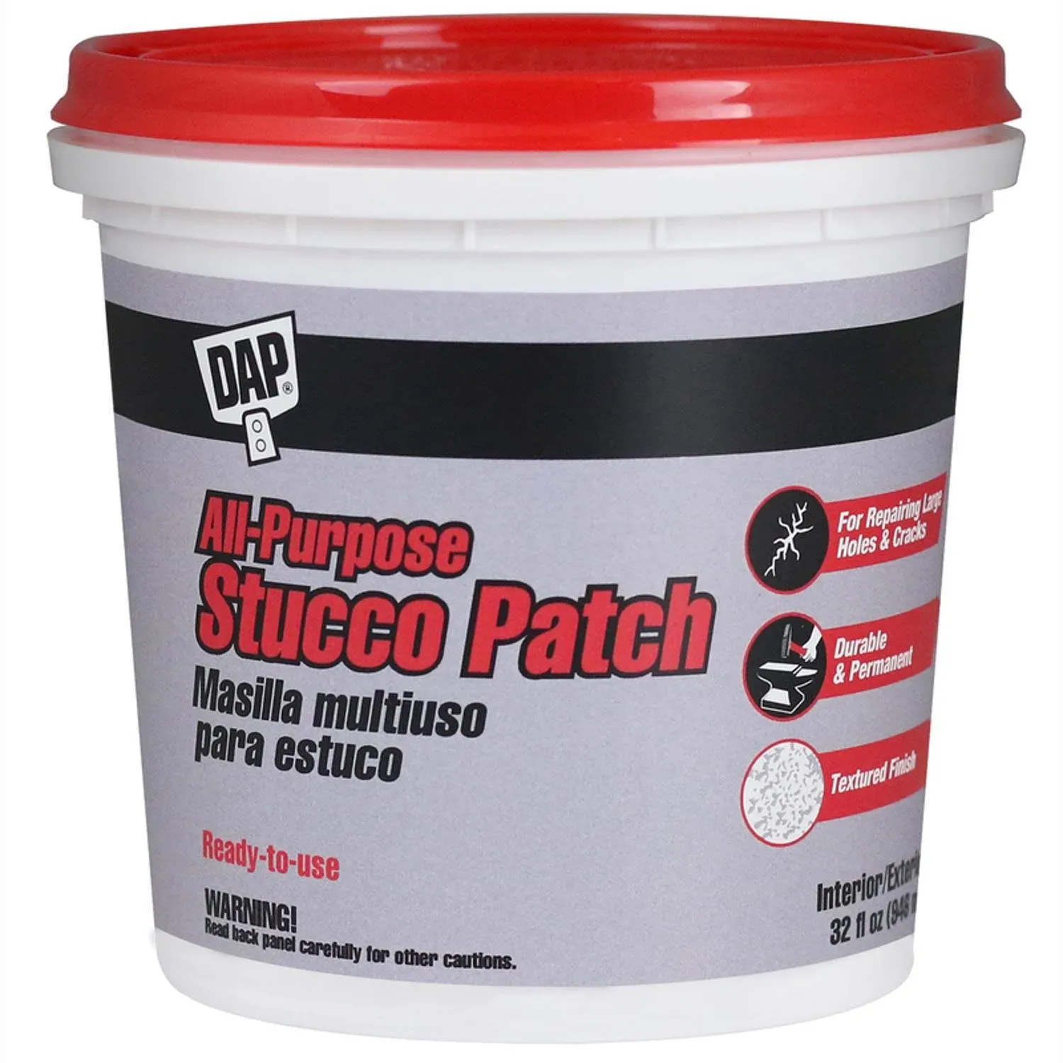 Dap 10504 All-Purpose Ready To Use Stucco Patch 1-Quart by Dap Inc