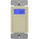 Enerlites 7 Day Digital Programmable in Wall Timer Switch - Ivory