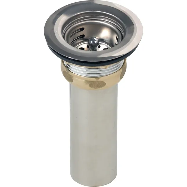 Elkay 4.5-in Polished Stainless Steel Brass Strainer with Tailpipe Included Lowes.com