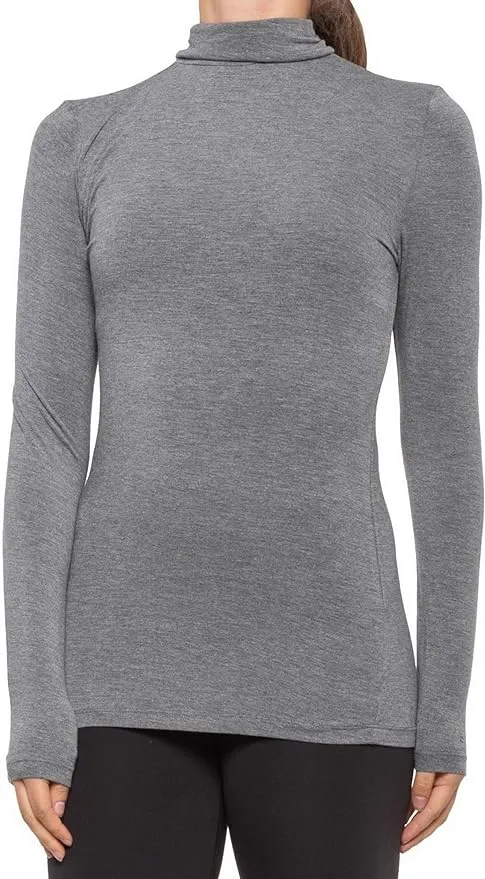 Cuddl Duds Women's Softwear with Stretch Long Sleeve Turtleneck Top