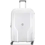 DELSEY Paris Clavel Hardside Expandable Luggage with Spinner Wheels, White, Checked-Large 30 Inch