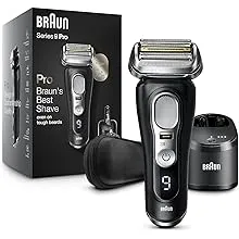 Braun Electric Razor,Waterproof Foil Shaver for Men,Series 9 Pro 9460cc,Wet & Dry Shave,With ProLift Beard Trimmer for Grooming,5-in-1 Cleaning & Charging SmartCare Center Included,Atelier Black