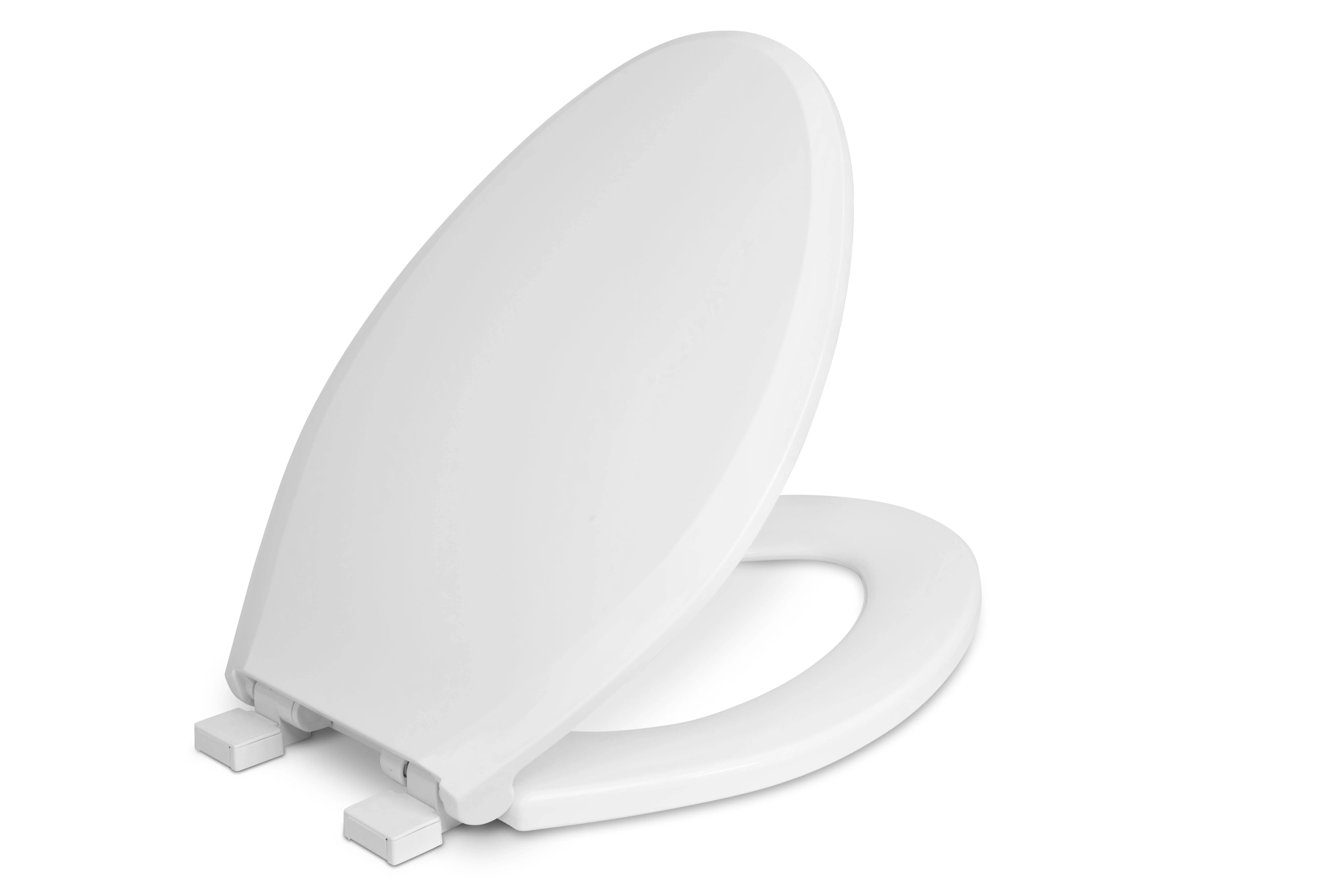 Centoco 3800sc-001 Elongated Plastic Toilet Seat with Safety Close, White