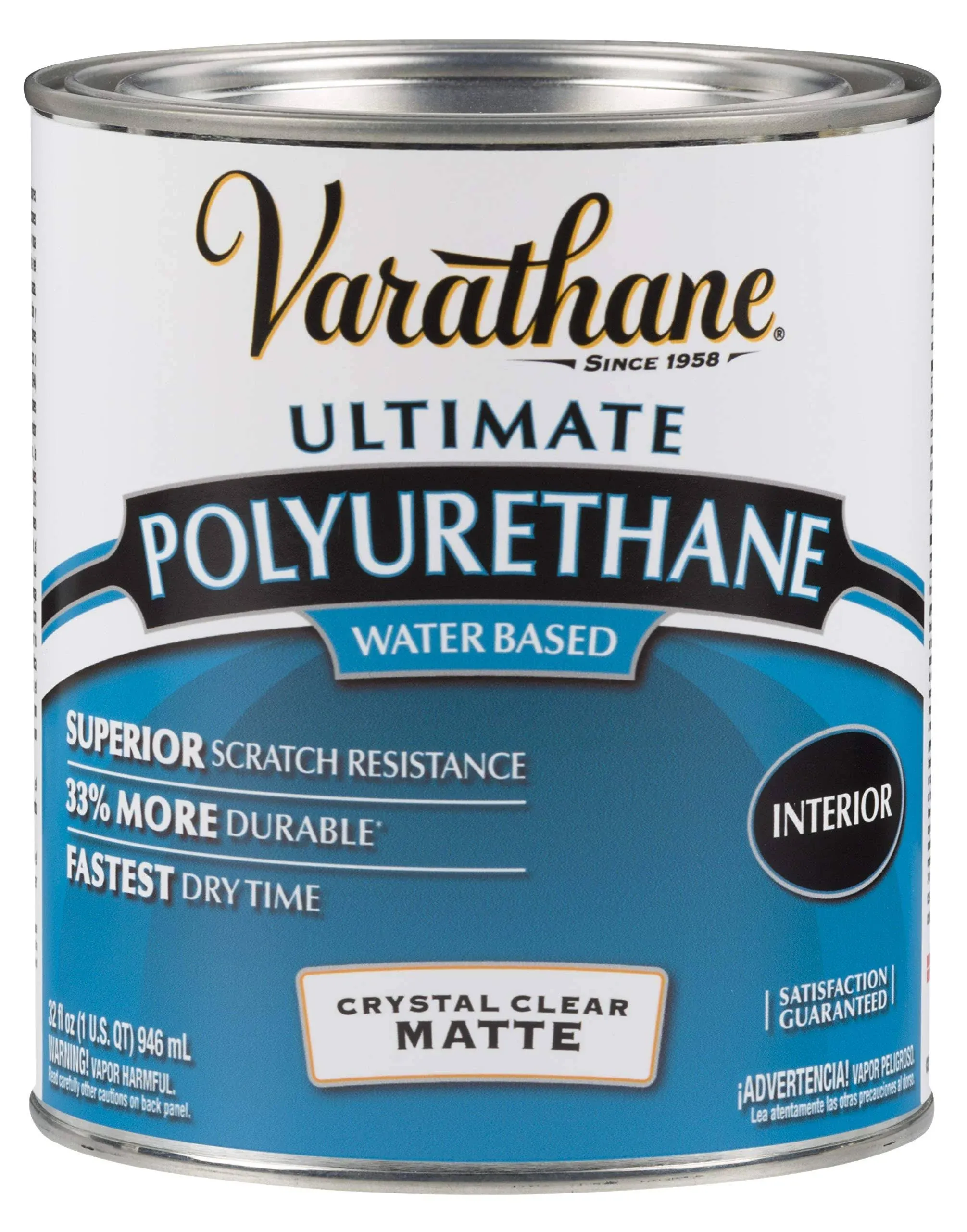 Varathane 262074 1 Quart Clear Matte Soft Touch Polyurethane