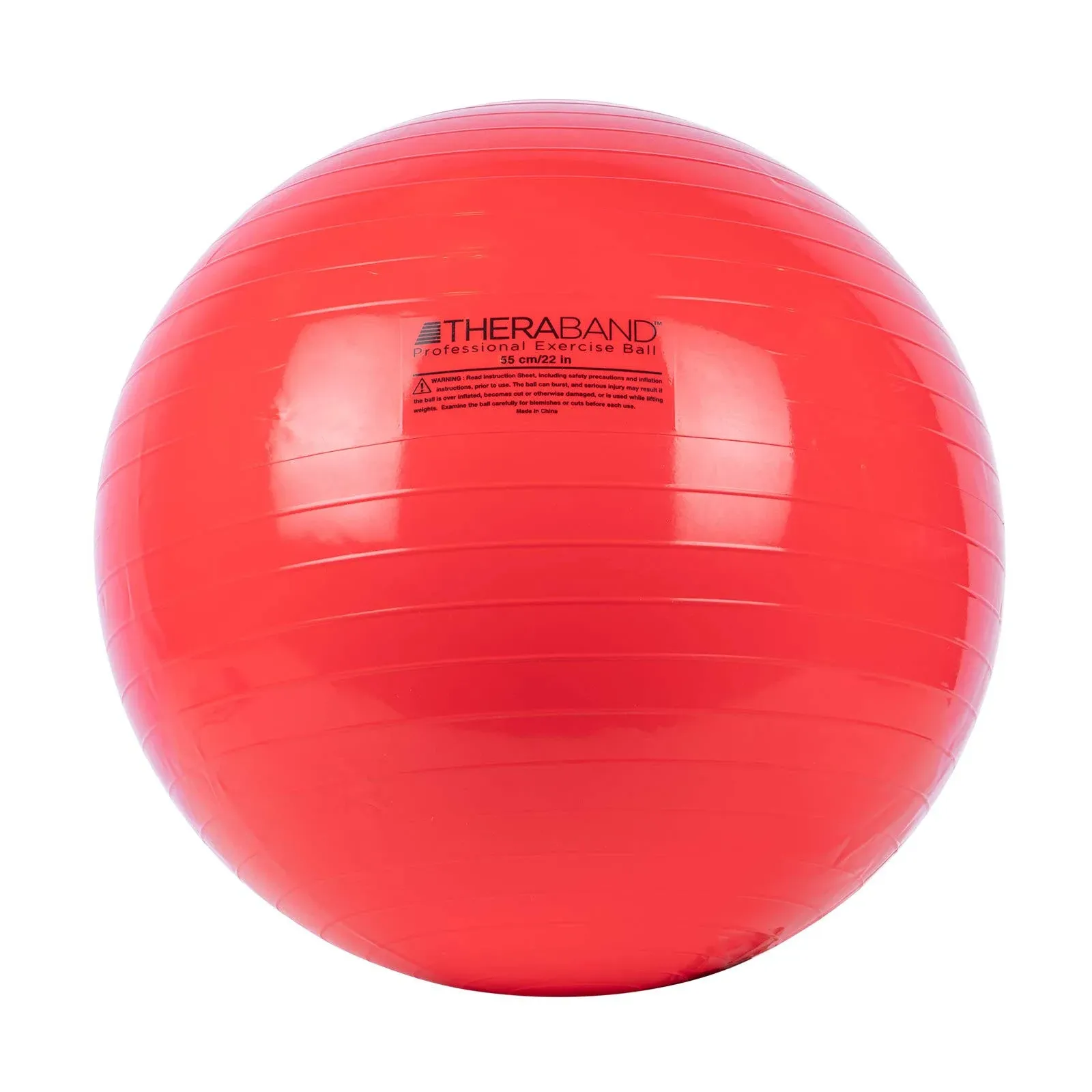 Thera-Band Exercise Ball, 55 cm, 22", Red, No Box