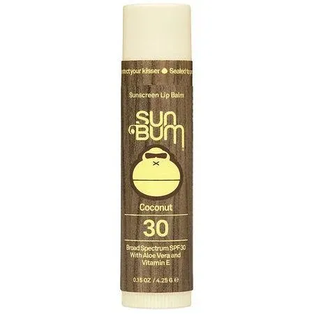 Sun Bum SPF 30 Sunscreen Lip Balm | Vegan and Cruelty Free Broad Spectrum UVA/UVB Lip Care with Aloe and Vitamin E for Moisturized Lips | Coconut Flavor |.15 oz