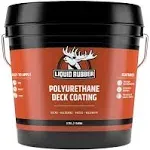 Liquid Rubber Smooth Polyurethane Deck Coating, Neutral Beige, 1 gal.