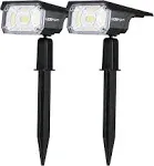 LEREKAM Solar Spot Lights Outdoor, IP65 Waterproof 40 LEDs Solar Landscape